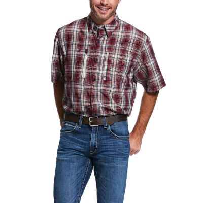 Ariat Western: VentTEK Classic Fit Camisa Hombre - Azul Marino (VSWHY5790)